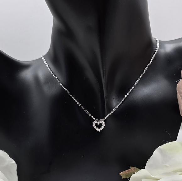 ❤️ SWEETHEART STERLING SILVER NECKLACE - Picture 2 of 4